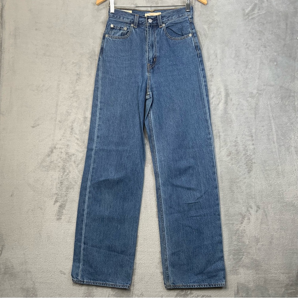 Levi's Women's Straight Leg Jeans — Mid Blue Denim